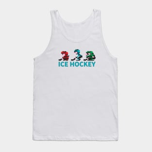 8-bit Ice Hockey Guys Tank Top